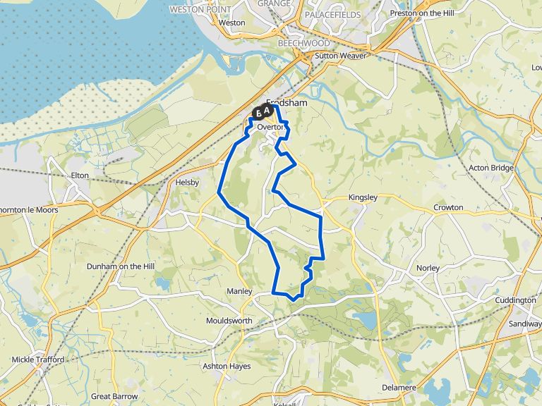 Frodsham Delamere Forest Circular bike Tour Komoot